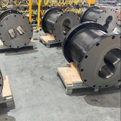 ซื้อ JSW Co Rotating Open Screw Barrel Wear Resistant Twin Screw Extruder Parts สําหรับสินค้า PPE online manufacture