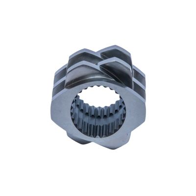 วัสดุ extruder หมึกสองสกรูเคลือบ ISO9001 Pass Kneading Block Series