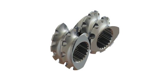 เขตผสม TME เอกสารสกรู Twin Extruder อะไหล่ที่ขัดออก 0.3kg PE