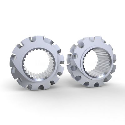 WR13 38CrMoAlA ZME ธาตุผสมพิเศษ ชิ้นส่วน extruder กลมสองกลมสําหรับอุตสาหกรรมพลาสติก