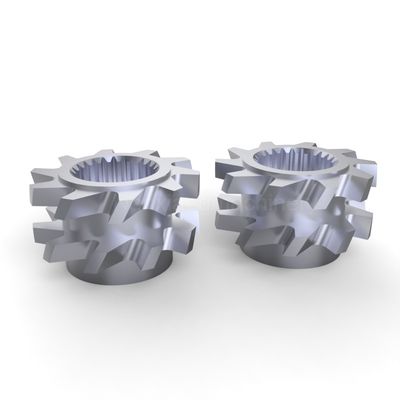 อุปกรณ์ผสมผสานมีฟันสองสกรู Extruder Reverse Blades สําหรับการผสมอุตสาหกรรม