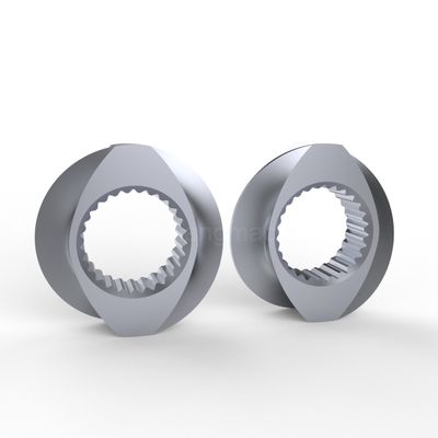 ปรับแต่ง Twin Screw อีเลนท์การสลับ Extruder Screw ทรายระเบิดเลืองสําหรับพลาสติก