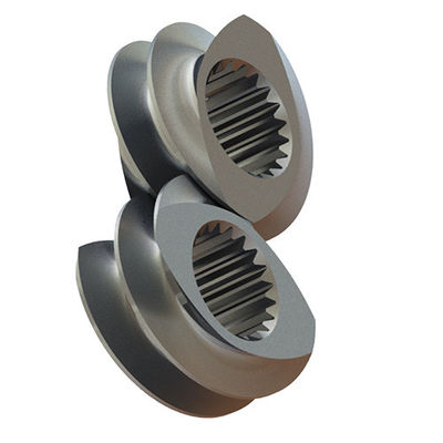 ทนทานการสวม HRC 58-62 องค์ประกอบสกรูการดัน อะไหล่ extruder ภาคสําหรับอุตสาหกรรมอาหาร