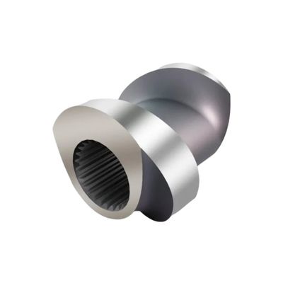 อะเลเมนต์ extruder กลมสองสกรูที่แข็งกระชับด้วยระยะว่าง ทนทานการสวมใส่สําหรับวัสดุที่สามารถทําลายได้ทางชีวภาพ