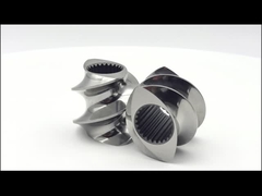 ปรับแต่ง Twin Screw อีเลนท์การสลับ Extruder Screw ทรายระเบิดเลืองสําหรับพลาสติก